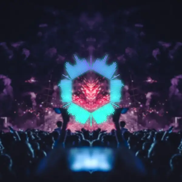 EDM Drop: 1:1 music visualizer made in Shimga