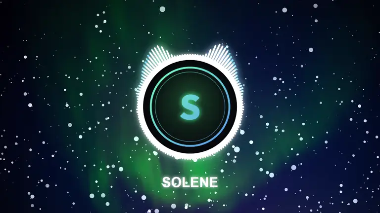 Aurora Halo: 16:9 music visualizer made in Shimga