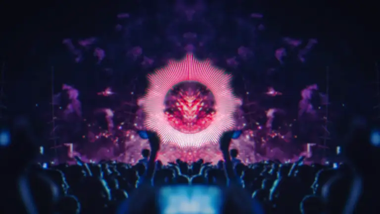 Trap Bass: 16:9 music visualizer made in Shimga